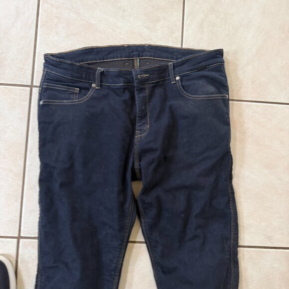 First Sz. 38x32 AAA Men's Motorcycle Riding Denim Pants Armoured Kevlar Cordura - Picture 3 of 9